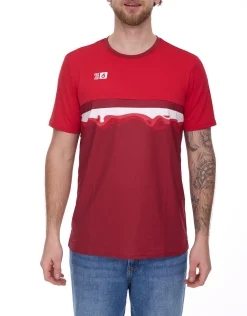 T-Shirts & Tank Tops|Sportoberbekleidung*Outfitter OCEAN FABRICS TAHI Herren nachhaltiges Training-Shirt mit Mesh-Einsätzen Fitness-Shirt Kurzarm-Shirt OUT-M-1021-OTW-34 Rot