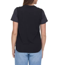 Sportoberbekleidung|Tops & T-Shirts*Outfitter OCEAN FABRICS TAHI Damen nachhaltiges Training-Shirt mit Mesh-Einsätzen Fitness-Shirt Kurzarm-Shirt OUT-W-1021-OTW-61 Schwarz