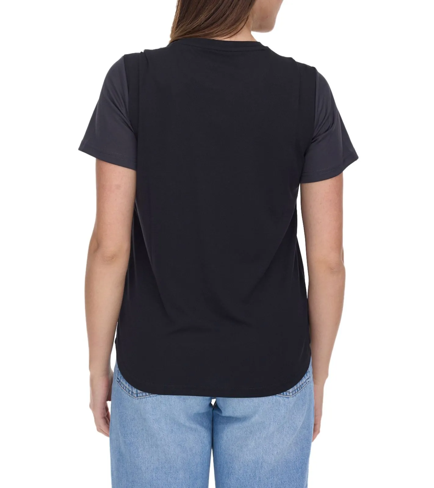 Sportoberbekleidung|Tops & T-Shirts*Outfitter OCEAN FABRICS TAHI Damen nachhaltiges Training-Shirt mit Mesh-Einsätzen Fitness-Shirt Kurzarm-Shirt OUT-W-1021-OTW-61 Schwarz