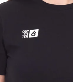 Tops & T-Shirts*Outfitter OCEAN FABRICS TAHI T-Shirt nachhaltiges Damen Präsentations-Shirt Sommer-Shirt Sport OUT-W-1020-OTW-03 Schwarz