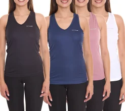 Fitnessmode & Jogginghosen|Tops & T-Shirts*OXIDE Damen Sport-Top Sommer-Top mit Logo auf der Brust Tank-Top Sport-Ausrüstung 7456021 , Rosa, Weiß oder Schwarz Blau
