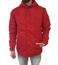 Jacken & Mäntel*K1X PARK AUTHORITY by | Kickz Monochrome Coach Jacket Herren Trainings-Jacke Hardshell 1161-1101/6600 Rot