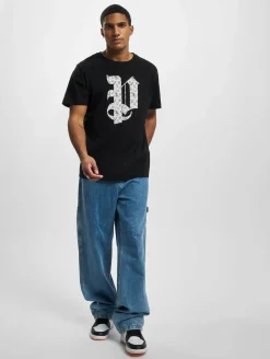 T-Shirts & Tank Tops*PASH Bandana T-Shirt schwarz