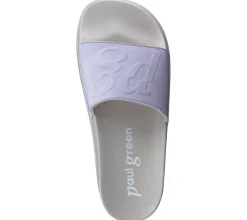 Pantoffeln & Hausschuhe*paul green Damen Pantoletten mit Nubukleder Haus-Schuhe 7913-06 Violett