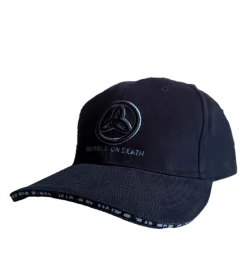 Caps & Mützen*Bio-Domes Headgear Payable on Death Unisex Metal-Band Trucker-Cap Baseball-Cap mit Logo-Stickerei Baumwoll-Cap Fan-Mütze 2948POD Navy