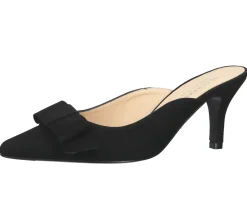 Zehentrenner & Sandalen|Halbschuhe & Pumps*PETER KAISER Damen Pantolette Echtleder-Sandale Abend-Stiletto 60165-240 Schwarz