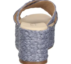 Zehentrenner & Sandalen*PETER KAISER Damen Plateau-Pantolette mit geflochtenem Bast Sommer-Schuhe 88187-159 Violett