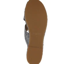 Zehentrenner & Sandalen*PETER KAISER Damen Plateau-Pantolette mit geflochtenem Bast Sommer-Schuhe 88187-159 Violett