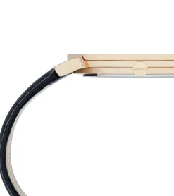 Damenuhren|Damenuhren*Pierre Cardin Damen Armband-Uhr schlichtes Ziffernblatt analoge Quarz-Uhr mit Leder-Armband 3ATM 40mm CPI.200 Schwarz, Schwarz/Gold oder Schwarz/Silber