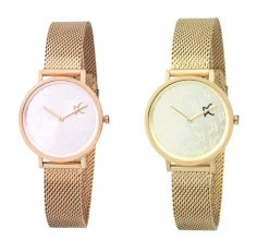 Damenuhren|Damenuhren*Pierre Cardin Damen Armband-Uhr mit Marken-Kürzel auf dem Ziffernblatt analoge Quarz-Uhr mit Edelstahl-Armband 3ATM 31mm Gold, Rose-Gold