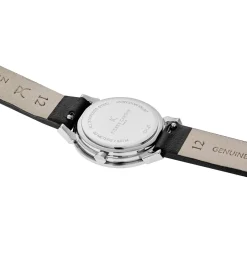 Damenuhren|Damenuhren*Pierre Cardin Damen Armband-Uhr schlichtes Ziffernblatt analoge Quarz-Uhr mit Leder-Armband 3ATM 27mm CPI.250 Schwarz/Weiß oder Schwarz