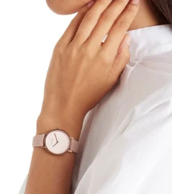 Damenuhren|Damenuhren*Pierre Cardin Damen Armband-Uhr mit Marken-Kürzel-Print analoge Quarz-Uhr mit Leder-Armband 3ATM 31mm CBV.15 Schwarz, Rosa, Weiß oder Beige