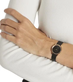 Damenuhren|Damenuhren*Pierre Cardin Damen Armband-Uhr schlichtes Ziffernblatt analoge Quarz-Uhr mit Edelstahl-Armband 3ATM 27mm CPI.25 Schwarz/Gold oder Gold