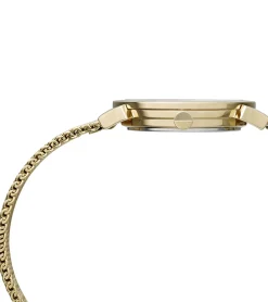 Damenuhren|Damenuhren*Pierre Cardin Damen Armband-Uhr schlichtes Ziffernblatt analoge Quarz-Uhr mit Edelstahl-Armband 3ATM 27mm CPI.25 Schwarz/Gold oder Gold