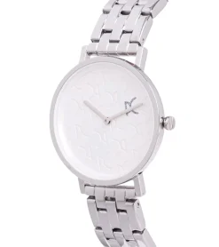 Damenuhren|Damenuhren*Pierre Cardin Damen Armband-Uhr mit Marken-Kürzel-Print analoge Quarz-Uhr 3ATM 31mm CBV.1539 Silber