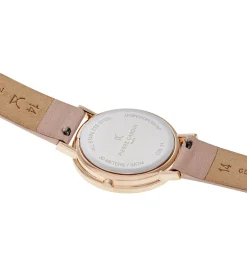 Damenuhren|Damenuhren*Pierre Cardin Damen Armband-Uhr mit Marken-Kürzel-Print analoge Quarz-Uhr mit Leder-Armband 3ATM 31mm CBV.1504 Rosa