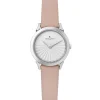 Damenuhren|Damenuhren*Pierre Cardin Damen Armband-Uhr Ziffernblatt analoge Quarz-Uhr mit Leder-Armband 3ATM 27mm CPI.2506 Rosa/Weiß/Silber