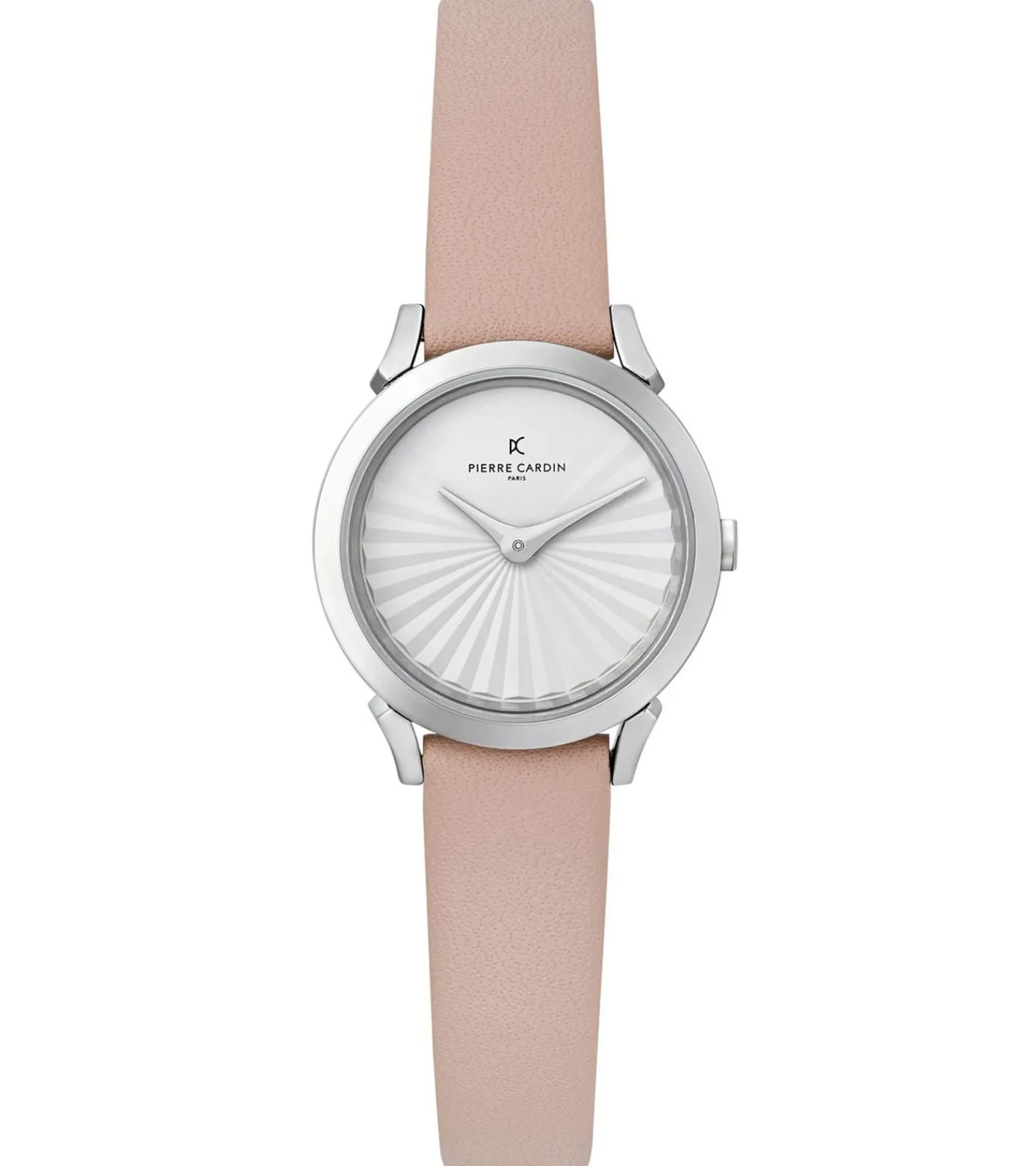 Damenuhren|Damenuhren*Pierre Cardin Damen Armband-Uhr Ziffernblatt analoge Quarz-Uhr mit Leder-Armband 3ATM 27mm CPI.2506 Rosa/Weiß/Silber