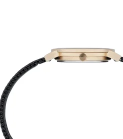 Damenuhren|Damenuhren*Pierre Cardin Damen Armband-Uhr schlichtes Ziffernblatt analoge Quarz-Uhr mit Edelstahl-Armband 3ATM 27mm CPI.2516 Schwarz/Gold