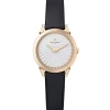Damenuhren|Damenuhren*Pierre Cardin Damen Armband-Uhr Zweizeiger-Uhr analoge Quarz-Uhr mit Leder-Armband 3ATM 27mm CPI.2501 Schwarz/Rose-Gold