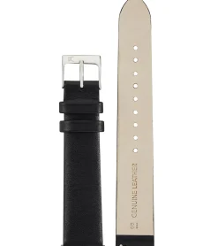 Damenuhren|Damenuhren*Pierre Cardin Damen Armband-Uhr schlichtes Ziffernblatt analoge Quarz-Uhr mit Leder-Armband 3ATM 39mm CBV.1002 Schwarz/Silber