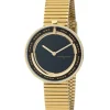 Damenuhren|Damenuhren*Pierre Cardin Damen Armband-Uhr schlichtes Ziffernblatt analoge Quarz-Uhr mit Edelstahl-Armband 3ATM 32mm CMA.0009 Gold/Schwarz