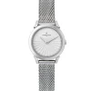 Damenuhren|Damenuhren*Pierre Cardin Damen Zweizeiger-Armband-Uhr modernes Ziffernblatt analoge Quarz-Uhr mit Edelstahl-Armband 3ATM 27mm CPI.2505 Silber