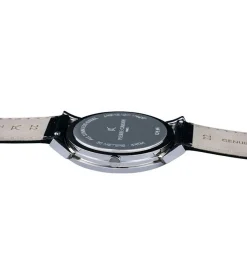 Herrenuhren|Herrenuhren*Pierre Cardin Herren Armband-Uhr mit Multi-Ziffernblatt analoge Quarz-Uhr mit Leder-Armband 3ATM 44mm CPI.2062 Schwarz/Silber/Grün