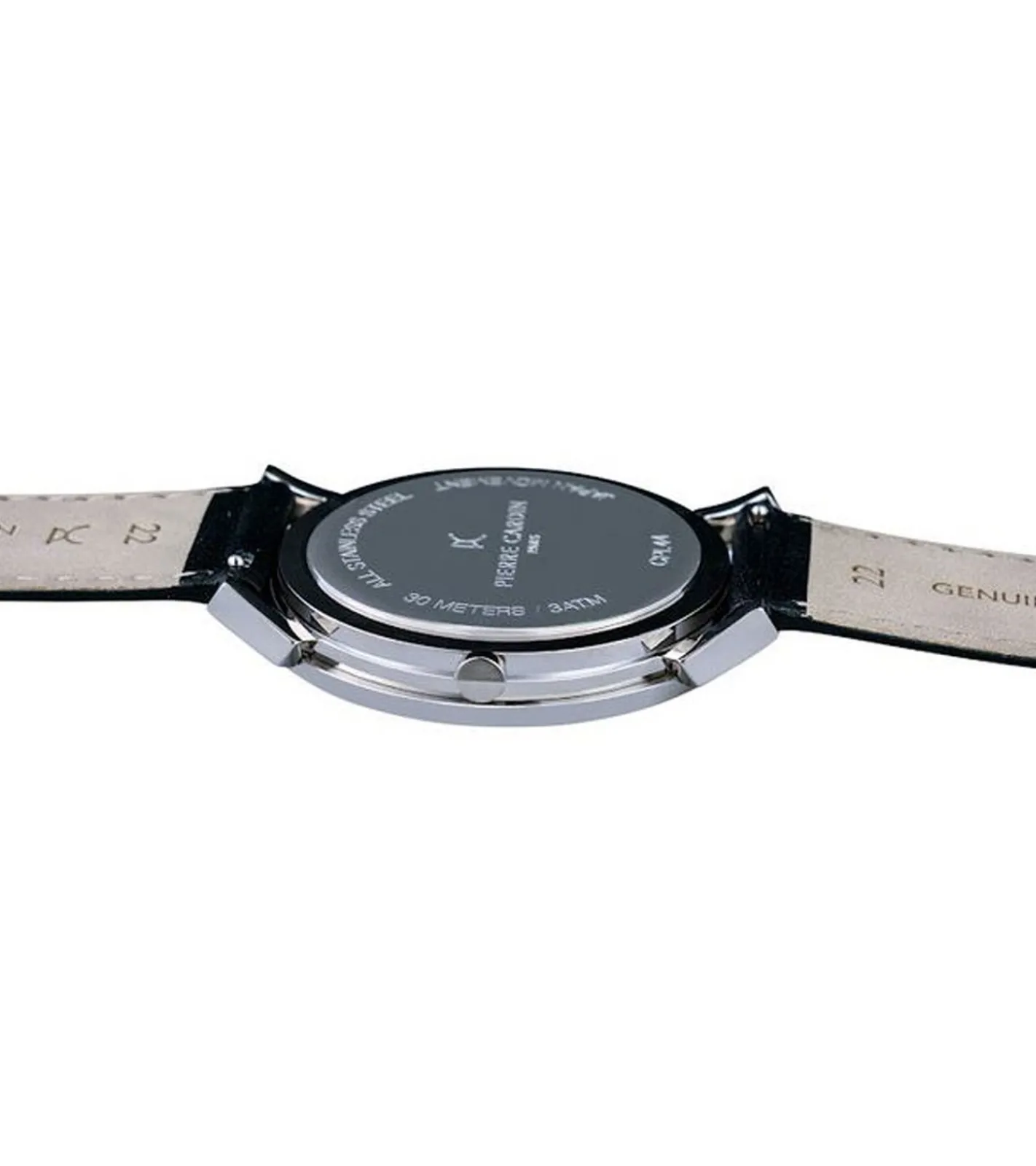 Herrenuhren|Herrenuhren*Pierre Cardin Herren Armband-Uhr mit Multi-Ziffernblatt analoge Quarz-Uhr mit Leder-Armband 3ATM 44mm CPI.2062 Schwarz/Silber/Grün