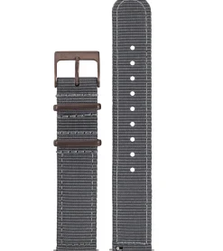 Herrenuhren|Herrenuhren*Pierre Cardin Herren Armband-Uhr analoge Quarz-Uhr mit Textil-Armband 3ATM 41mm CBV.1036 Grau/Braun