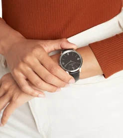 Herrenuhren|Herrenuhren*Pierre Cardin Herren Armband-Uhr analoge Quarz-Uhr mit Leder-Armband 3ATM 40mm Schwarz oder Blau