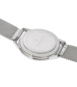 Herrenuhren|Herrenuhren*Pierre Cardin Herren Armband-Uhr analoge Quarz-Uhr mit Edelstahl-Armband 3ATM 40mm CPI.2013 Silber/Blau