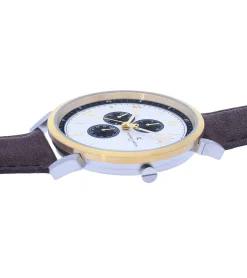 Herrenuhren|Herrenuhren*Pierre Cardin Herren Armband-Uhr mit Multi-Ziffernblatt analoge Quarz-Uhr mit Leder-Armband 3ATM 44mm in Braun/Gold/Silber oder Schwarz/Silber/Blau/Rosegold