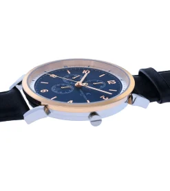 Herrenuhren|Herrenuhren*Pierre Cardin Herren Armband-Uhr mit Multi-Ziffernblatt analoge Quarz-Uhr mit Leder-Armband 3ATM 44mm in Braun/Gold/Silber oder Schwarz/Silber/Blau/Rosegold