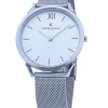 Herrenuhren|Herrenuhren*Pierre Cardin Herren Armband-Uhr analoge Quarz-Uhr mit Edelstahl-Armband 3ATM 40mm CPI.2067 Silber