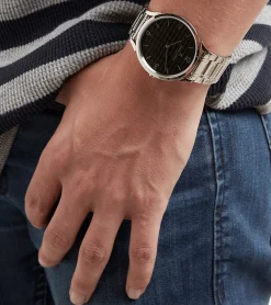 Herrenuhren|Herrenuhren*Pierre Cardin Herren Armband-Uhr mit Faltschließe analoge Quarz-Uhr mit Edelstahl-Armband 3ATM 40mm CPI.2019 Silber