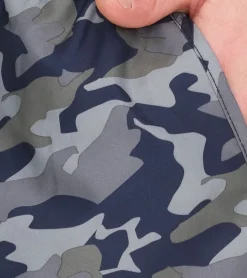 Nachtwäsche & Bademode*Pierre Cardin Herren Camouflage Schwimm-Hose Badehose Schwimm-Shorts LA203937 Blau/Khaki-Grün