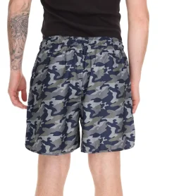Nachtwäsche & Bademode*Pierre Cardin Herren Camouflage Schwimm-Hose Badehose Schwimm-Shorts Blau/Khaki-Grün, Khaki/Grün, Navy/Rot oder Navy/Pink