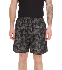 Nachtwäsche & Bademode*Pierre Cardin Herren Camouflage Schwimm-Hose Badehose Schwimm-Shorts Blau/Khaki-Grün, Khaki/Grün, Navy/Rot oder Navy/Pink