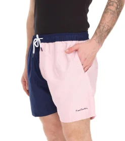 Nachtwäsche & Bademode*Pierre Cardin Herren Schwimm-Hose Badehose stylische Schwimm-Shorts LA205027 Navy/Rosa
