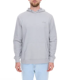 Pullover & Sweater*PLAYBOY Herren Baumwoll-Pullover Langarm-Shirt mit Kapuze Hoodie Schwarz oder Grau meliert