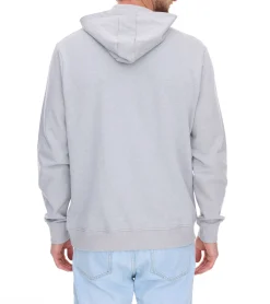 Pullover & Sweater*PLAYBOY Herren Baumwoll-Pullover Langarm-Shirt mit Kapuze Hoodie Grau