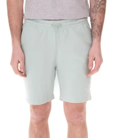 Sportunterbekleidung|Jogginghosen & Fitnessmode*PLAYBOY x DEF Herren Sweat-Shorts mit kleinem Schriftzug "CASA  " Sport-Shorts Jogger kurze Hose DFPBSH1001 Grün