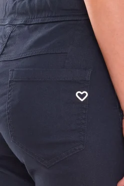 Shorts & Bermudas*PLEASE Damen Stoff-Shorts kurze Hose mit Bindeband Bermuda 58839834 Navy