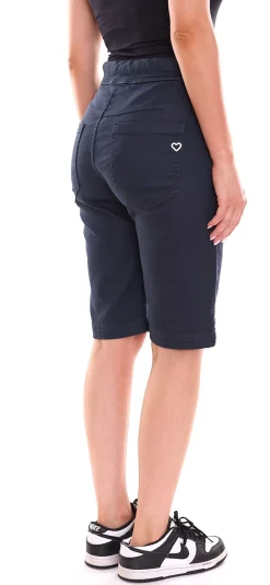 Shorts & Bermudas*PLEASE Damen Stoff-Shorts kurze Hose mit Bindeband Bermuda 58839834 Navy
