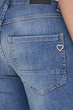 Shorts & Bermudas*PLEASE P88A Damen Jeans-Shorts stylische Denim-Hose mit Five-Pocket-Style 86741462 Blau