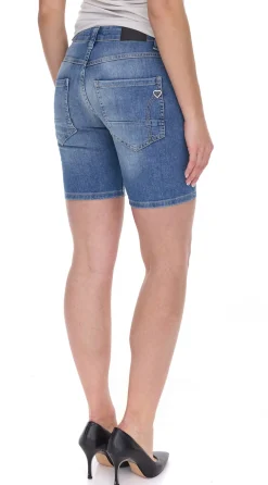 Shorts & Bermudas*PLEASE P88A Damen Jeans-Shorts stylische Denim-Hose mit Five-Pocket-Style 86741462 Blau