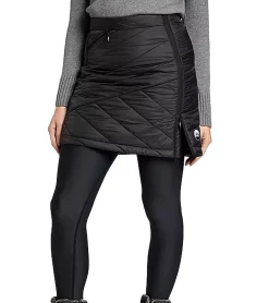 Wintersport|Röcke*POLARINO Damen Rock wind-und wasserabweisender Outdoor-Rock Stepp-Rock 16768103 Schwarz