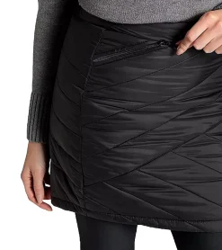 Wintersport|Röcke*POLARINO Damen Rock wind-und wasserabweisender Outdoor-Rock Stepp-Rock 16768103 Schwarz