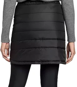 Wintersport|Röcke*POLARINO Damen Rock wind-und wasserabweisender Outdoor-Rock Stepp-Rock 16768103 Schwarz